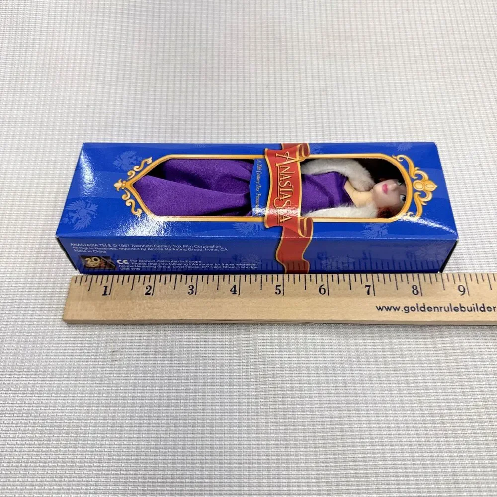 New Vintage Anastasia 1997 20th Century Fox Burger King Hair Growing Doll NIB